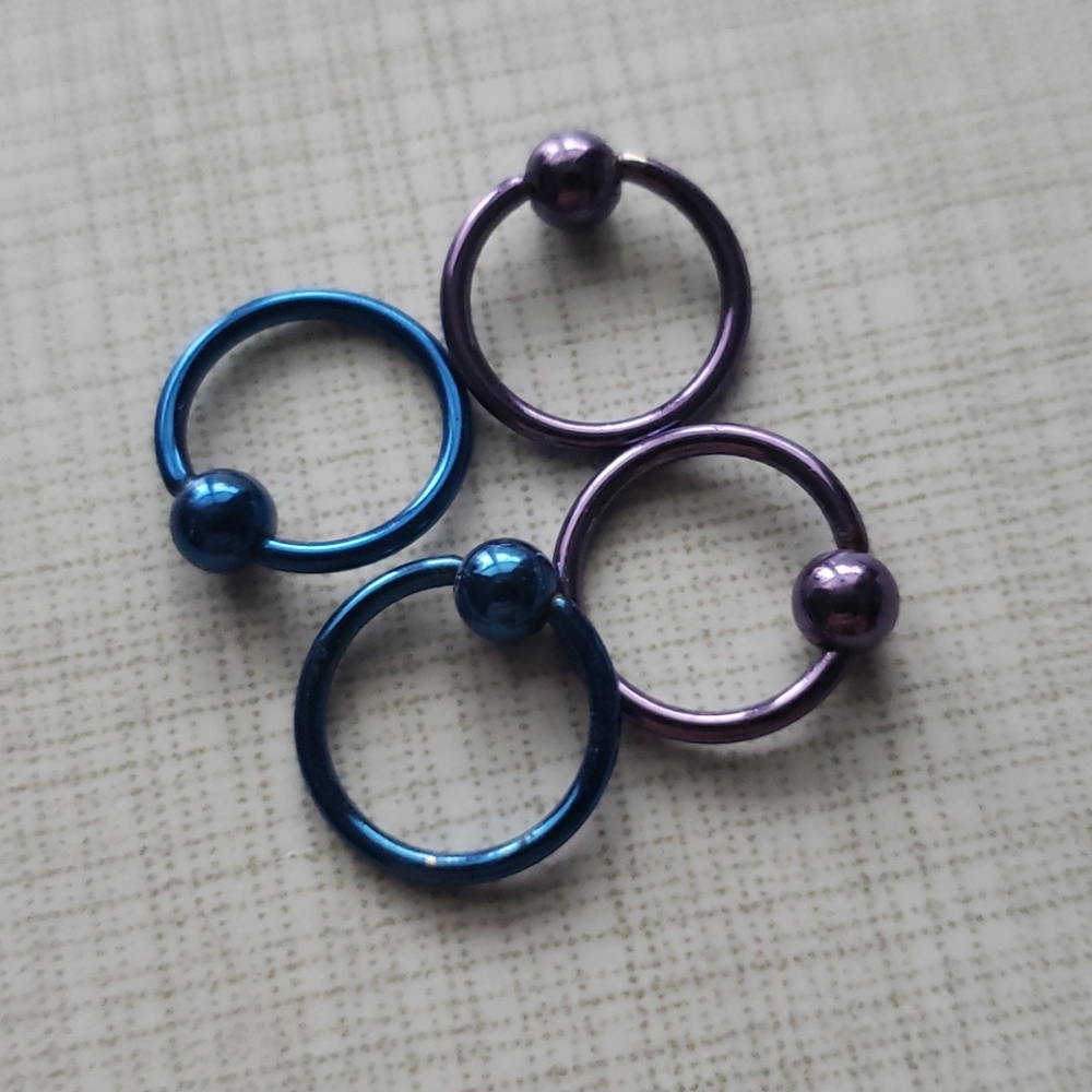 16 gauge cartilage loop earrings (0726)